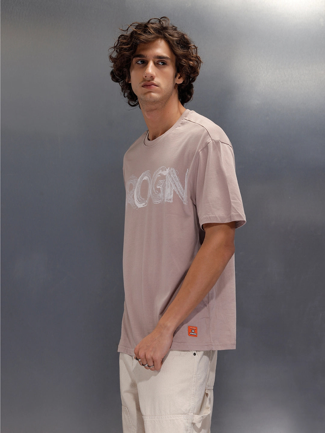 Crew Neck Oversized Fit Graphic Printed T-Shirt | Etherea