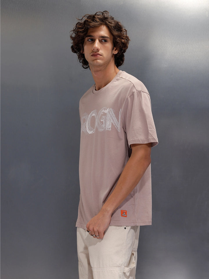 Crew Neck Oversized Fit Graphic Printed T-Shirt | Etherea