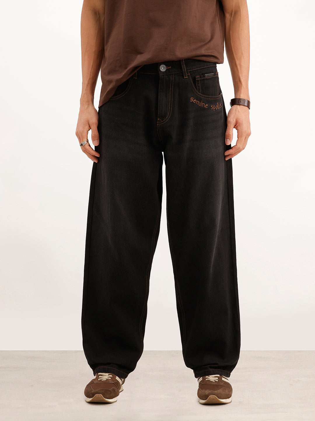 Classic Loose Fit Denim Jeans | Black | WJN100LS7618W