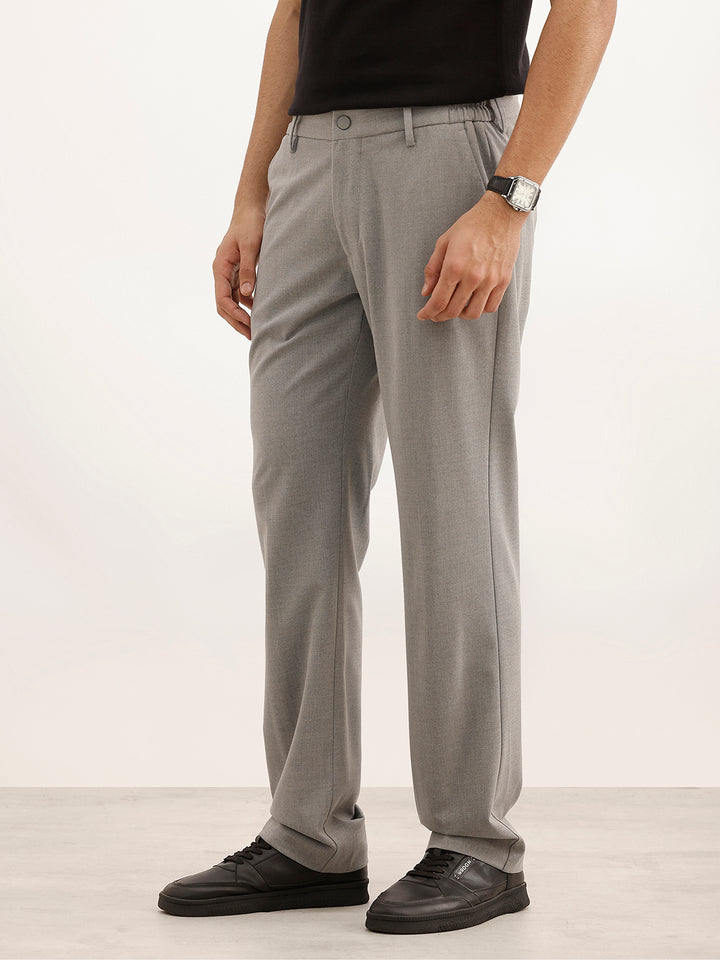 Travelite Straight Fit Trousers|  Essential  | Grey