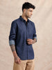 Washed Denim Regular Fit Shirt | Blue