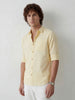 Solid Slim Fit Full Sleeve Shirt | Yellow