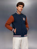 Classic Slim Fit Bomber Jacket   |  Navy Blue