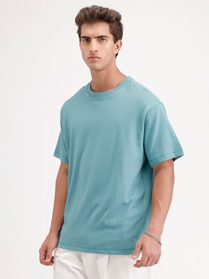 Oversized Back Printed T-Shirt | Green