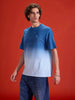 Ombre Dye Oversized Fit T-Shirt For Men | Blue