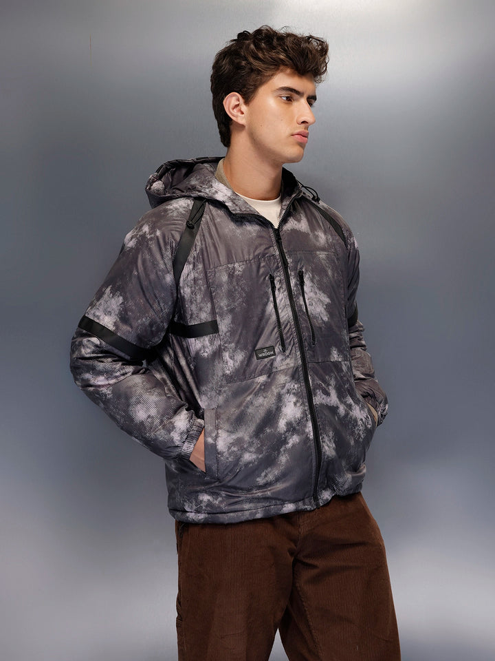 Men's Oversized Fit Puffer Jacaket   |  Black