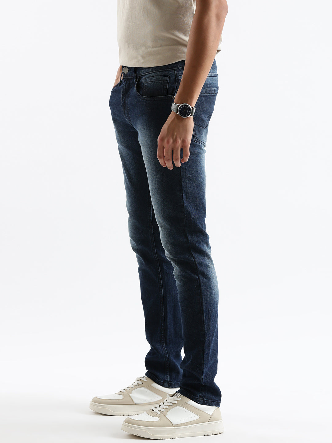 Faded Blue Slim Fit Jeans