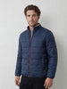 Solid Regular Fit Puffer Jacket | Blue