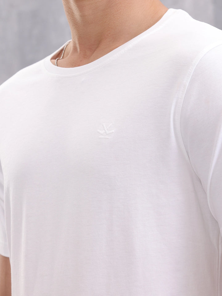 Solid Slim Fit T-Shirt | White