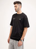 Oversized Fit Half Sleeve T-Shirt | Black