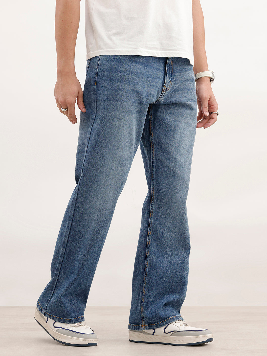 Classic Bootcut Fit Denim Jeans | Light Blue
