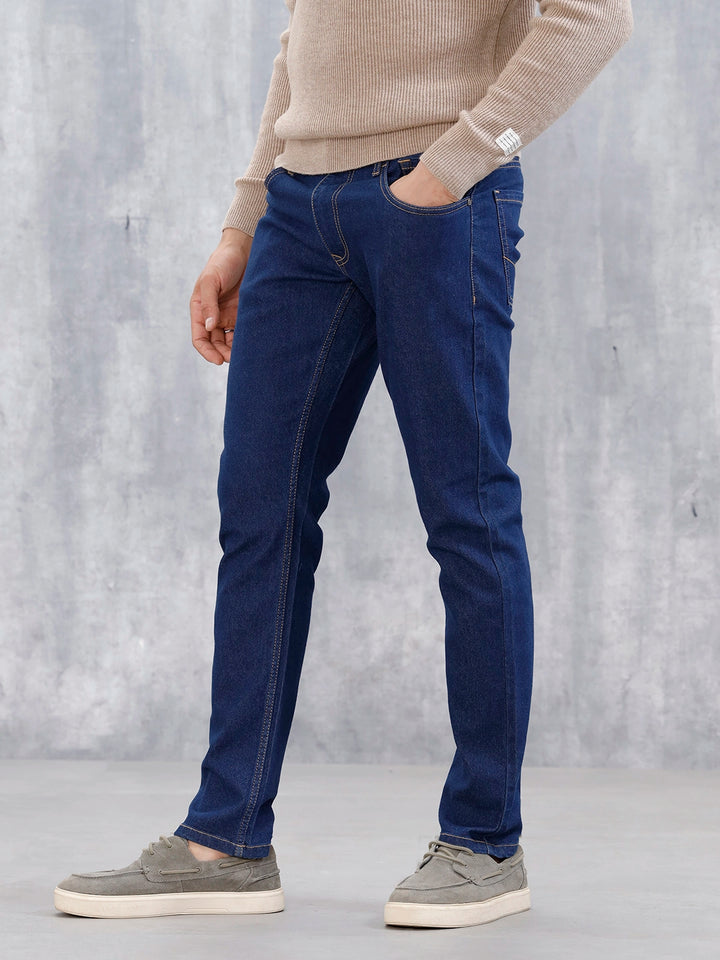 Men's Casual Slim Fit Jeans | Blue