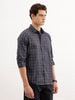 Regular Fit Checkered Shirt  | Blue