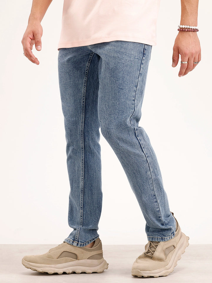 Solid Skinny Fit Denim Jeans | Blue