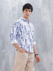 Wrogn Men's Printed Casual Shirt | Blue