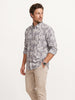 Slim Fit AOP Full Sleeve Shirt | Purple