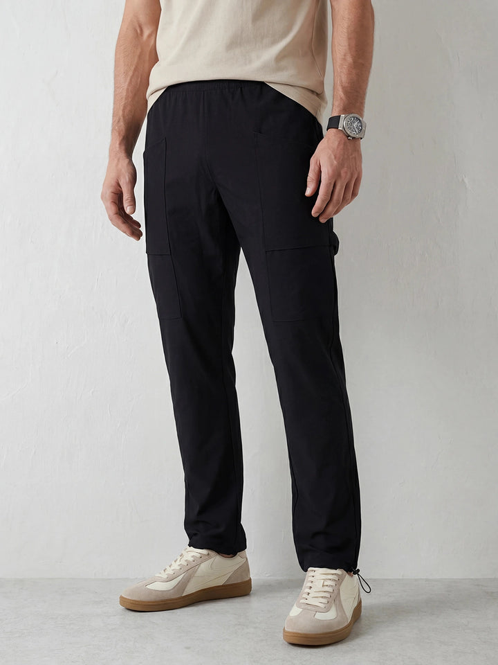 Relaxed Fit Track Pants | Black
