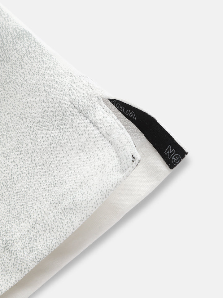 Spray Printed Oversized T-Shirt | Off White