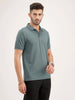 Solid Slim Fit Polo T-Shirt | Grey