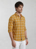 Regular Fit Checkered Shirt | Khaki