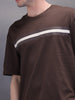 Placement Printed Oversized T-Shirt | Dark Brown