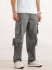 Loose Fit Cargo Trousers  | Dark Grey