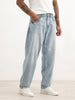Loose Fit Faded Denim Jeans | Light Blue