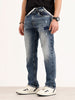 Relaxed Fit Distressed Denim Jeans | Light Blue