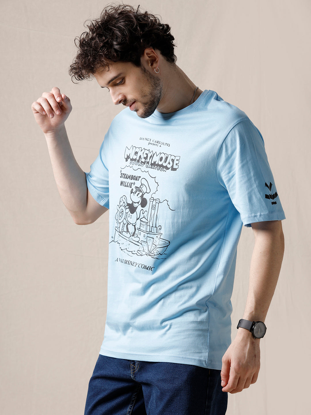 Mickey Sails Printed T-Shirt