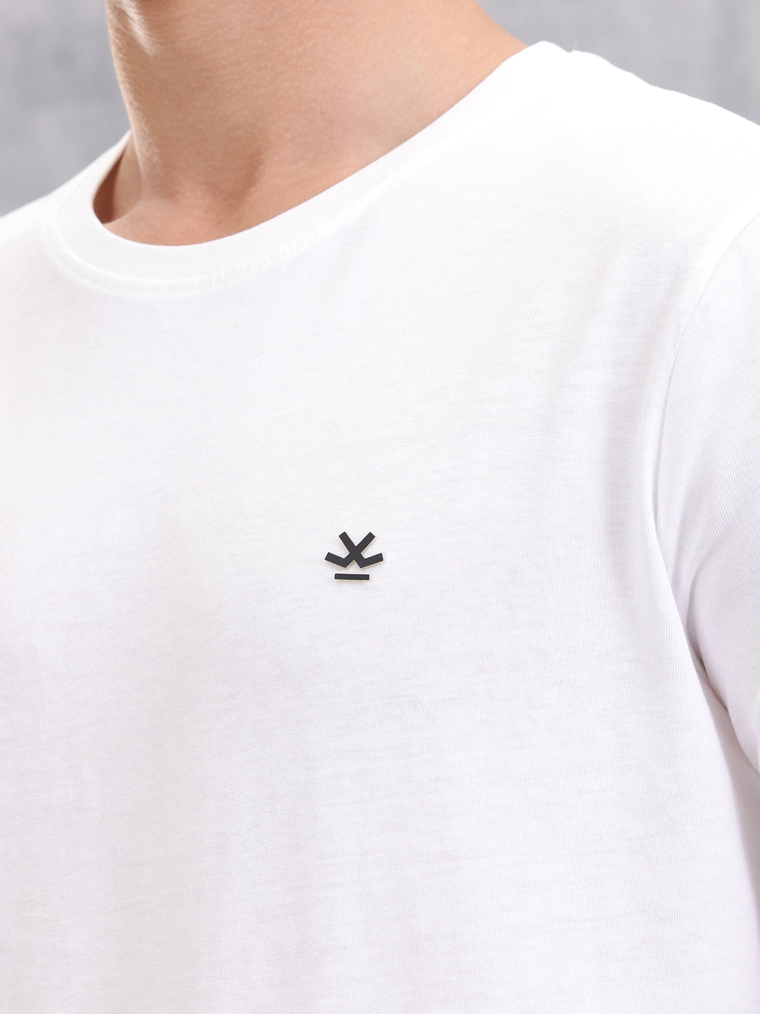 Solid Slim Fit T-Shirt | White