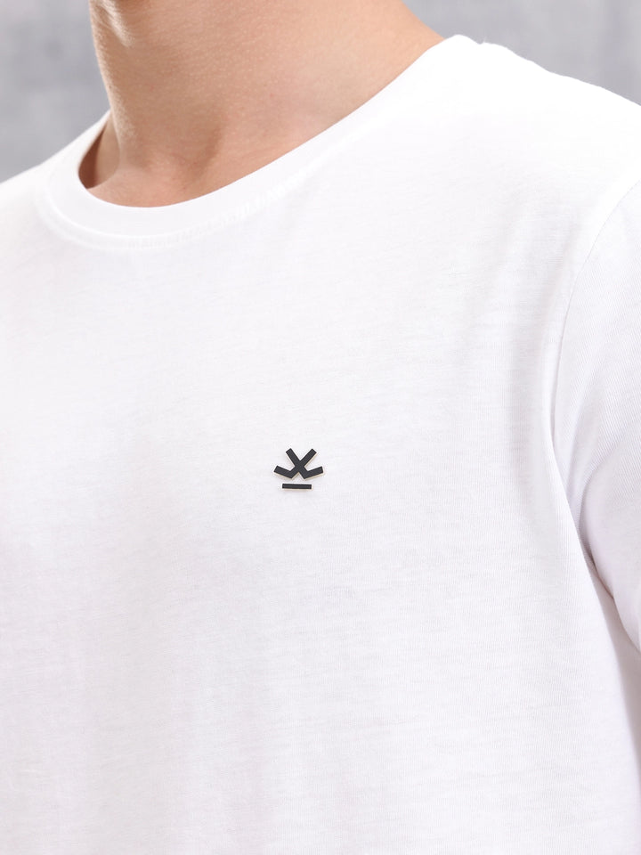 Solid Slim Fit T-Shirt | White
