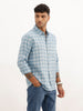 Regular Fit Checkered Full Sleeve Shirt | Light Blue | WWSH9161F