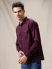 Solid Maroon Trim Shirt