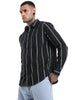 Elite Black & Green Striped Shirt