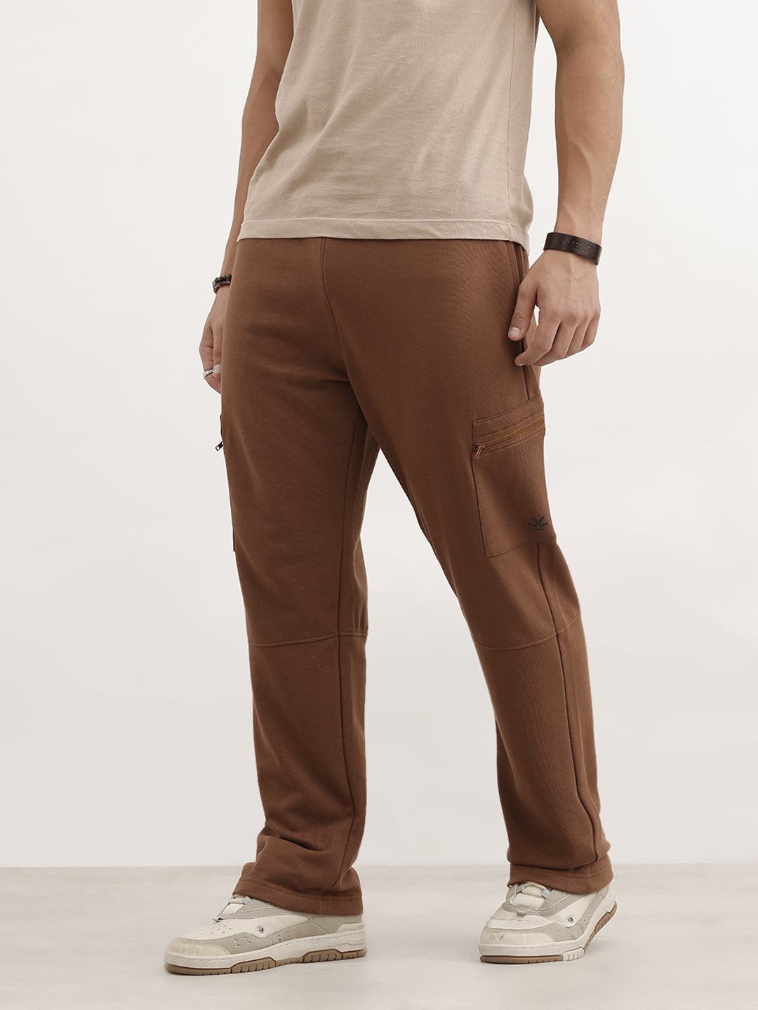 Cut & Sew Comfort Fit Cargo Jogger | Brown