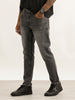 Washed Slim Crop Fit Denim Jeans | Grey