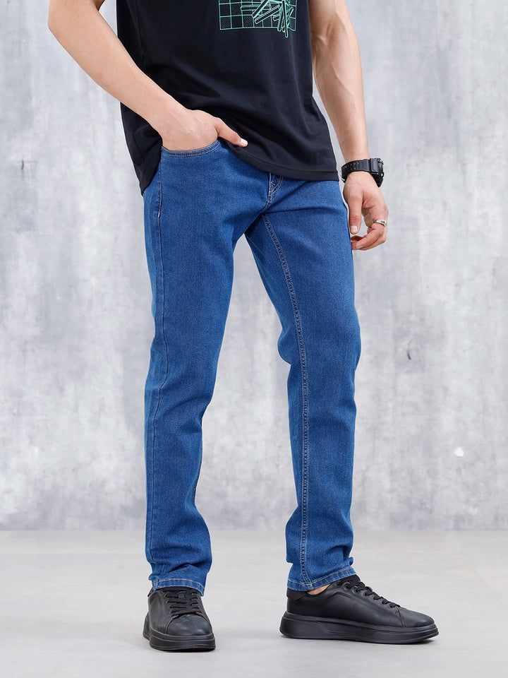 Men's Casual Slim Fit Jeans | Blue