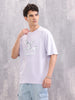 Brand Carrier Graphic Printed Oversized Fit T-shirt | Lavender