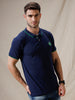 Slim Fit Blue Polo T-Shirt