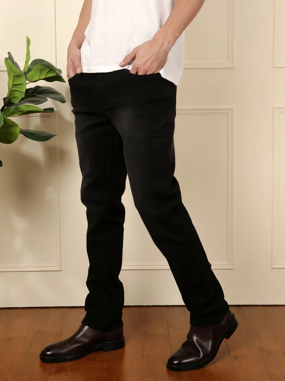 Shop Mid Rise Black jeans for Men Online in India Wrogn