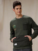 Indian Infantry By A47 Olive Sweatshirt