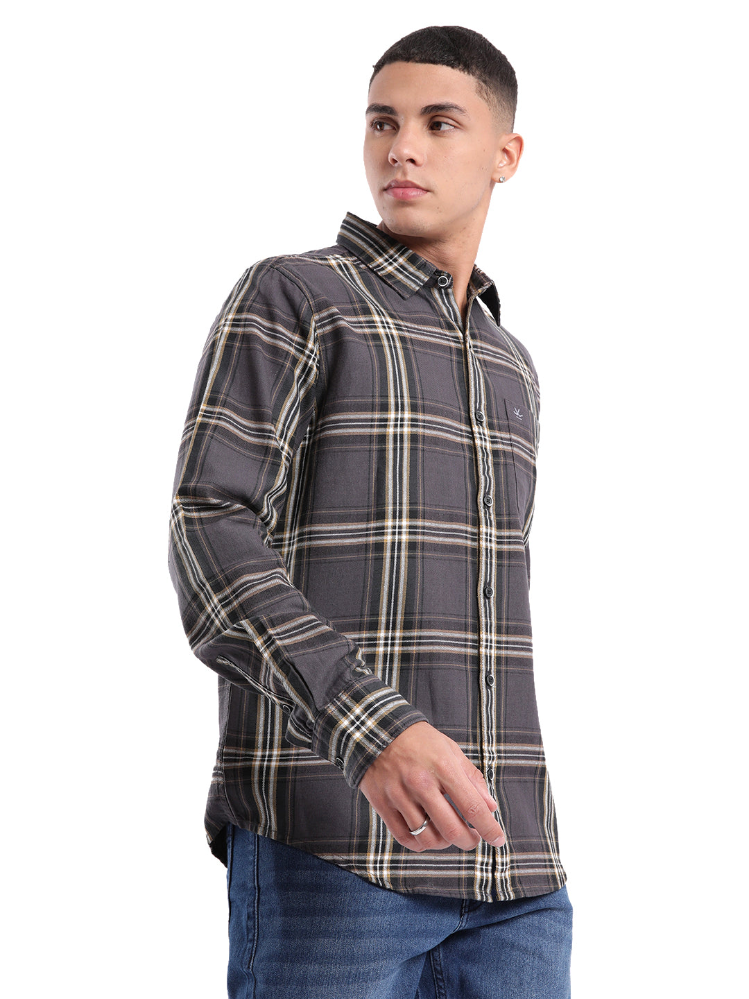 Grey Lines Elite Checked Shirt