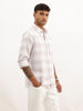 Classic Slim Fit Checkered Shirt | White