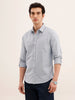 Regular Fit Solid Shirt | Blue