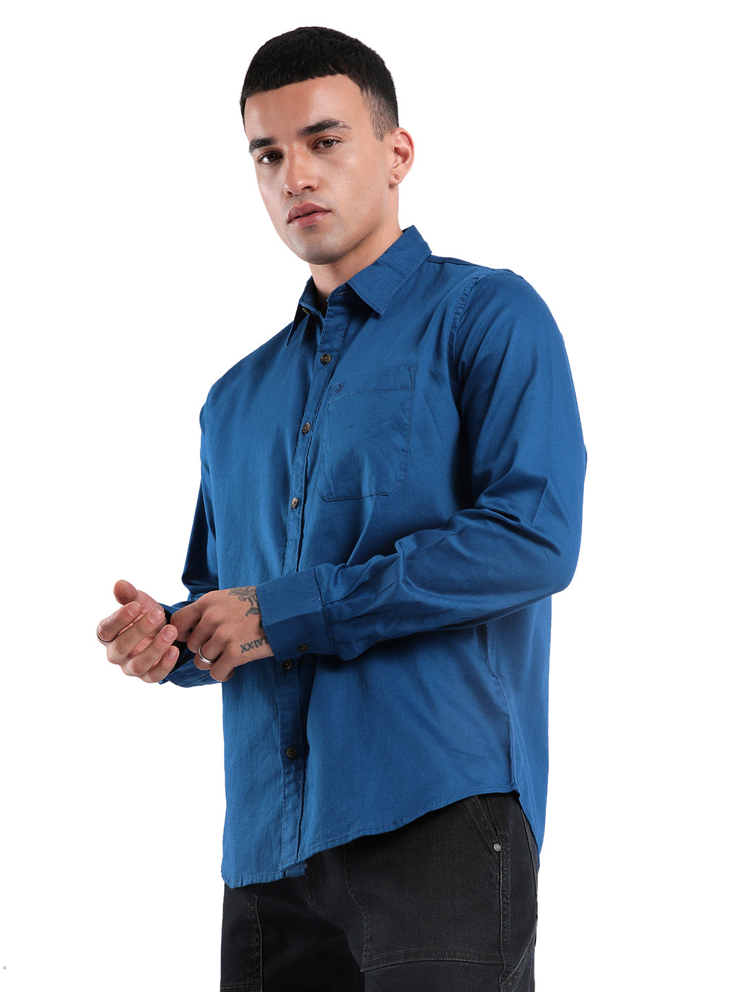 Blue Dream Spread Collar Shirt