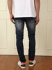 Acid Washed Patched Jeans