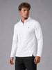 Quarter Zip Sweatshirt | Active | White | WTS01FSSL1267W
