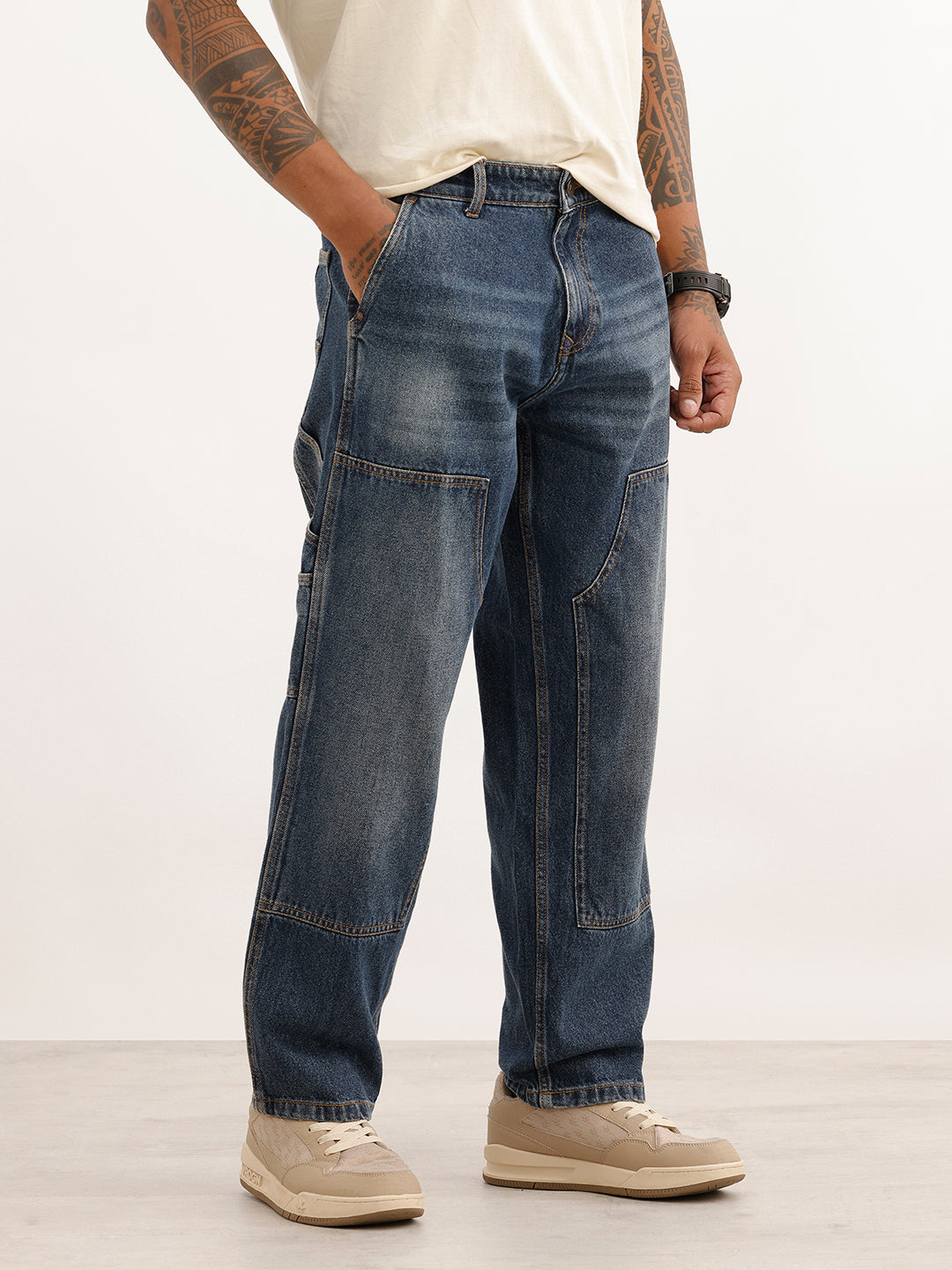 Classic Loose Fit Carpenter Denim Jeans | Blue | WJN0200LS2131S