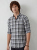 Regular Fit Checkered Shirt | Blue
