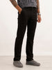 Solid Slim Fit Trouser | Black